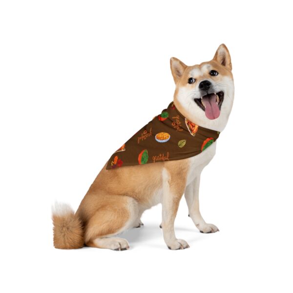Thanksgiving Pet Bandana - Brown - Image 5