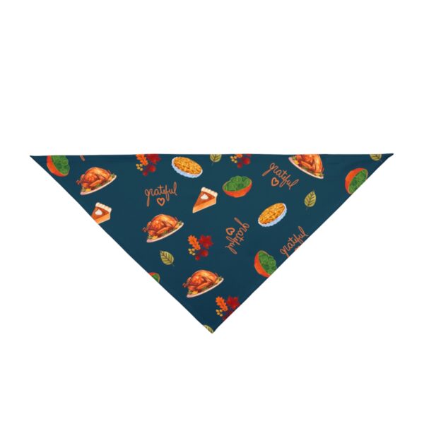 Thanksgiving Pet Bandana - Blue - Image 2