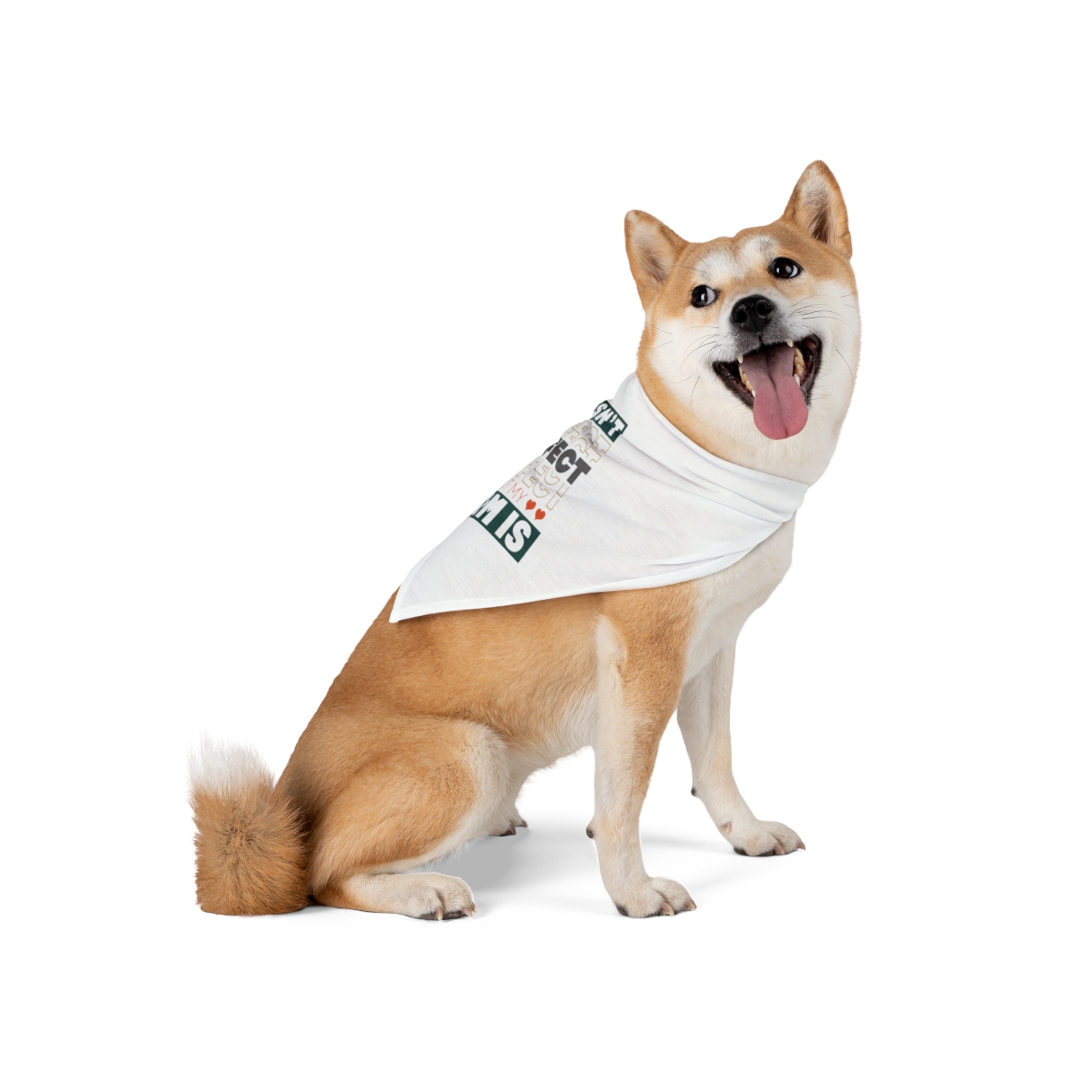 Life Isn't Perfect But My Mom Is - Pet Bandana White - Image 10
