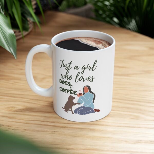 Girl Who Loves Coffee - Ceramic Mug - Image 8