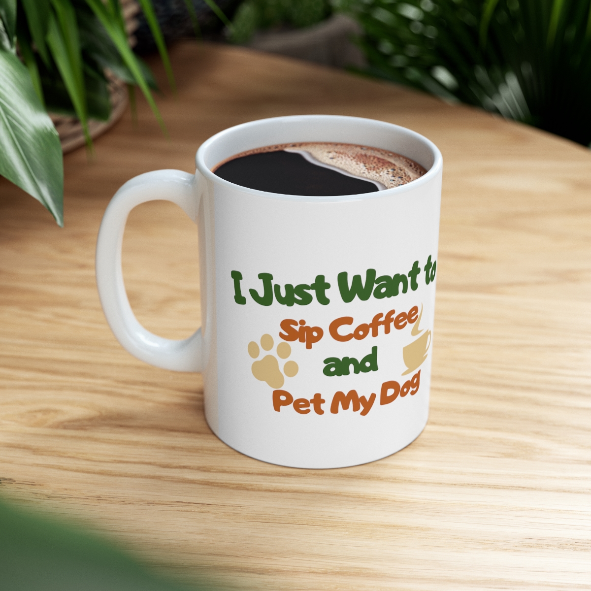Sip Coffee & Pet My Dog - Ceramic Mug - Image 8