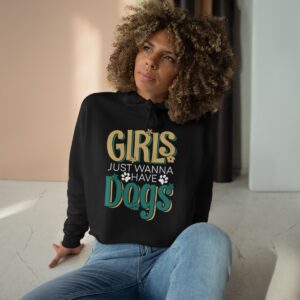 Wanna Have Dogs - Crop Hoodie