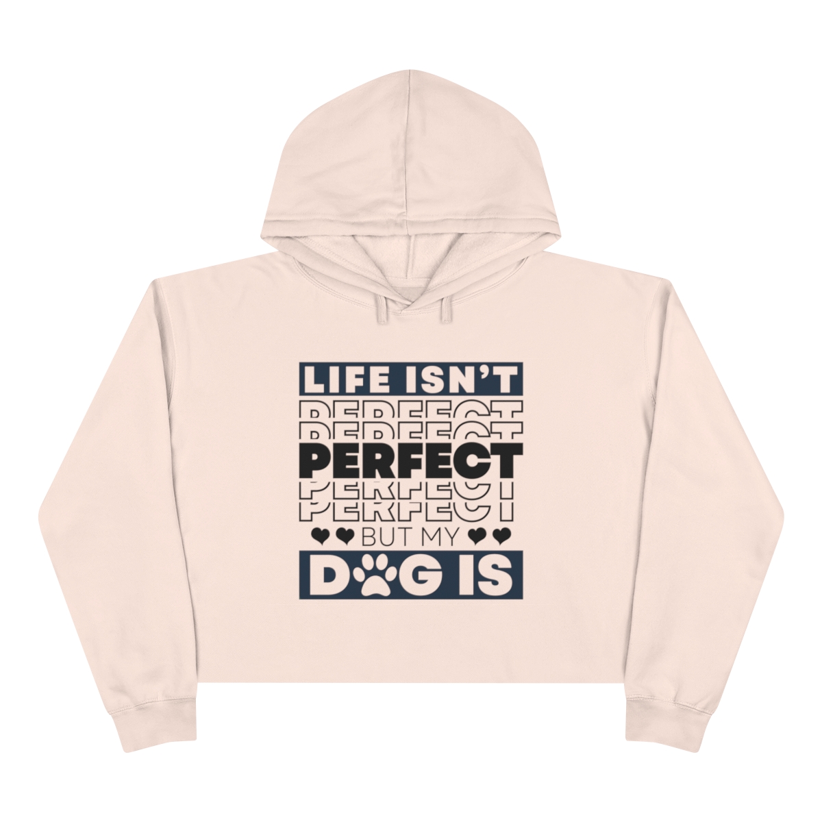 Life Isn't Perfect - Crop Hoodie - Image 2