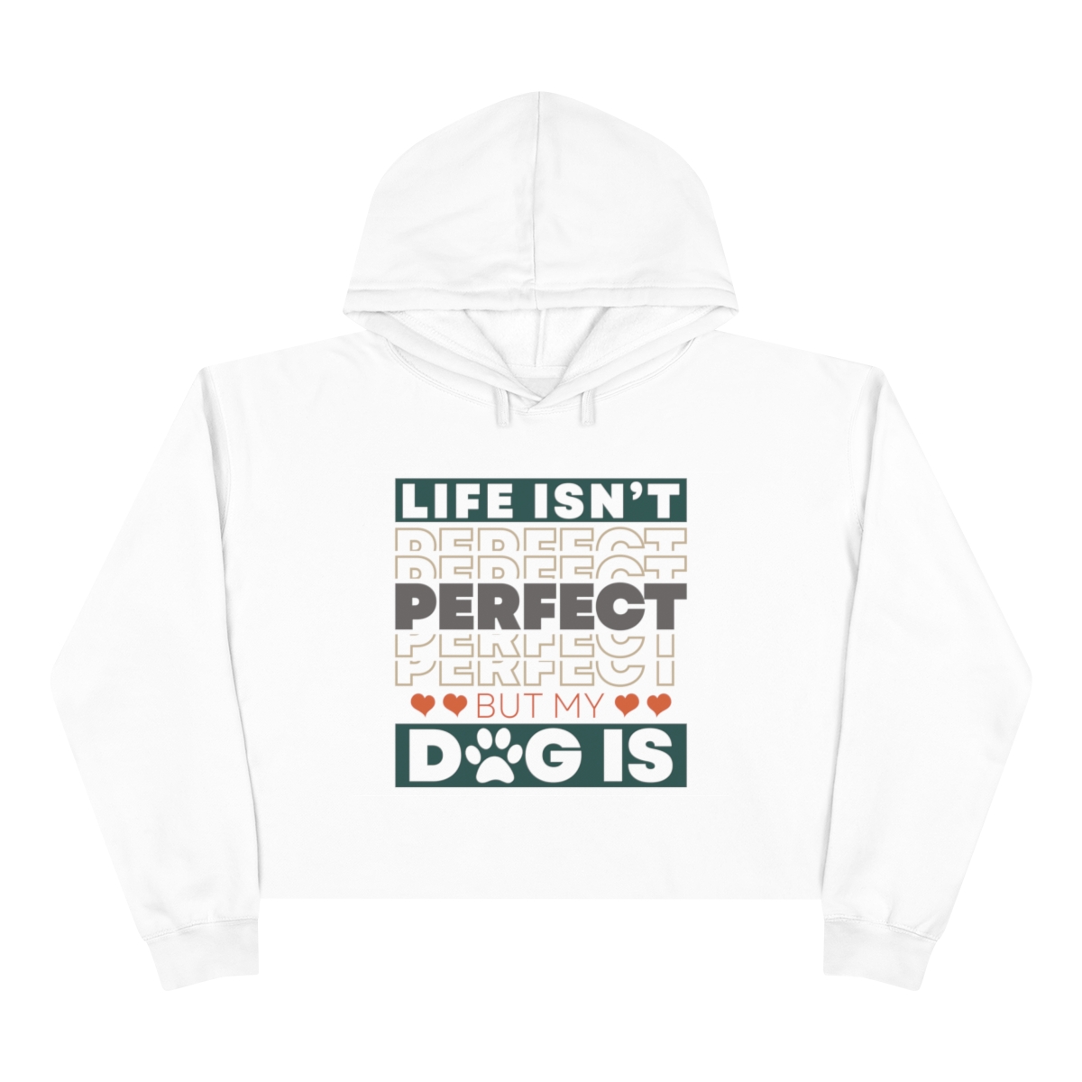 Life Isn't Perfect - Crop Hoodie - Image 5