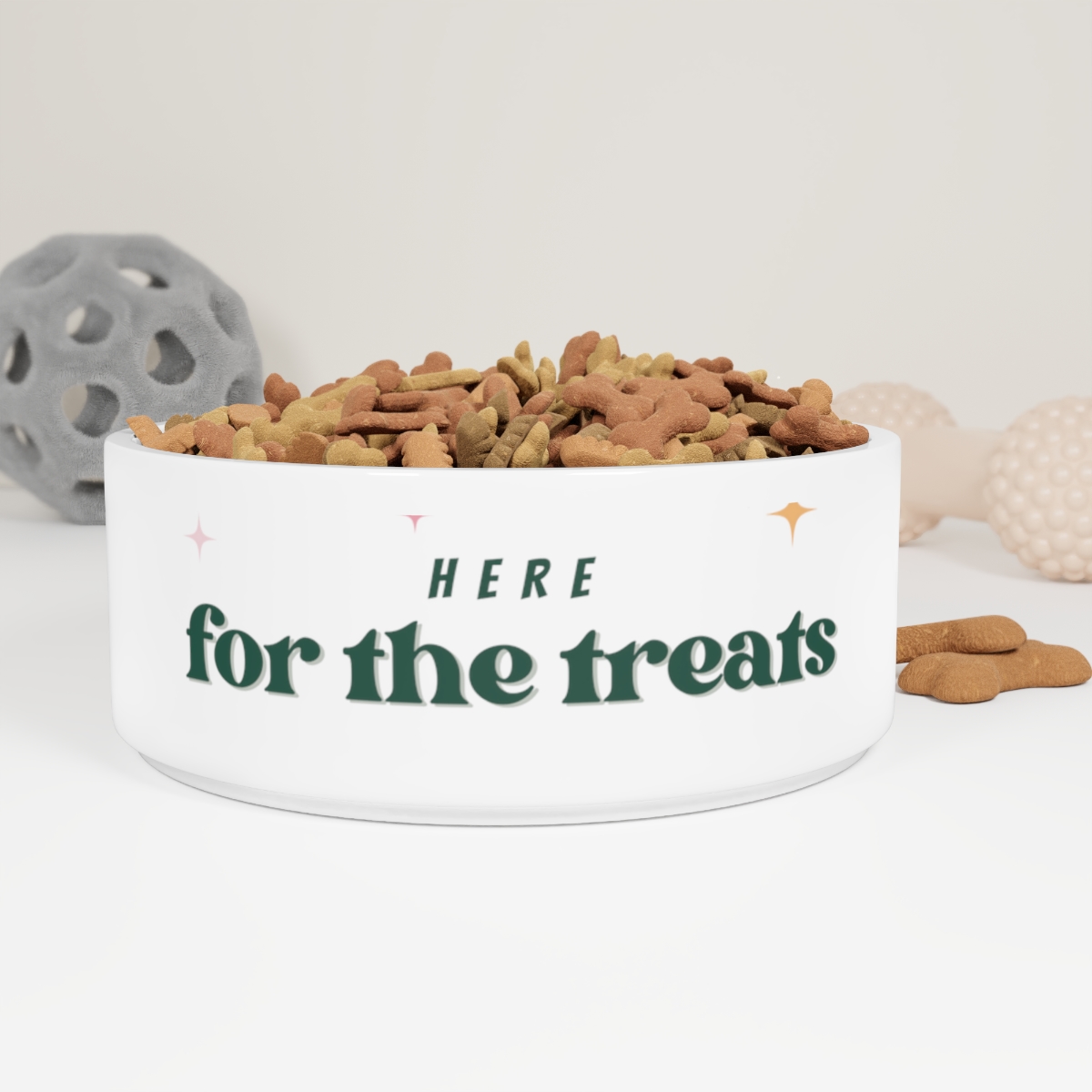 Here For The Treats - Pet Bowl