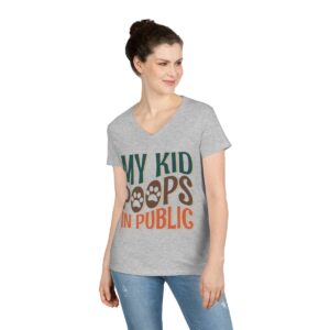My Kid Poops In Public V-Neck Shirt