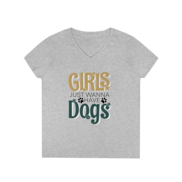 Wanna Have Dogs V-Neck Shirt - Image 7