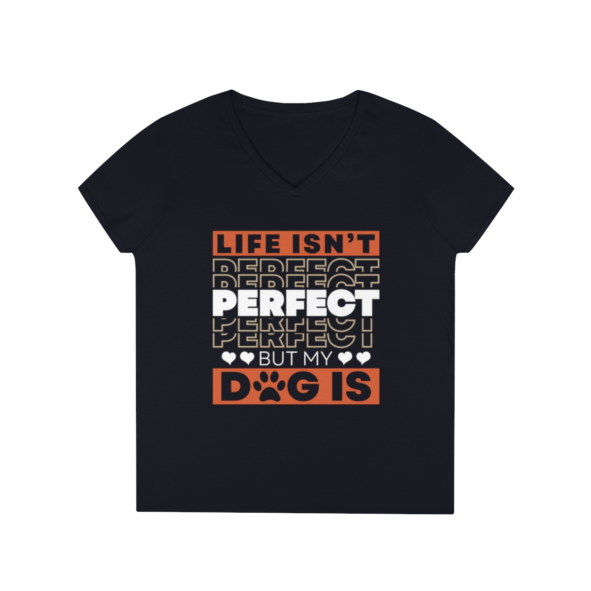 Life Isn't Perfect V-Neck Shirt - Image 4
