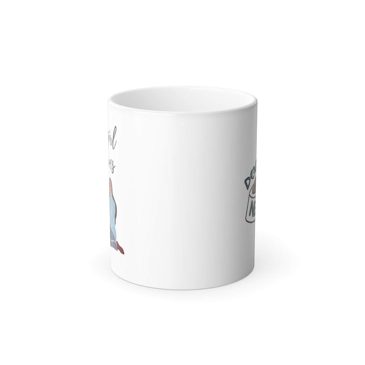 Girl Who Loves Coffee - Morphing Mug - Image 2