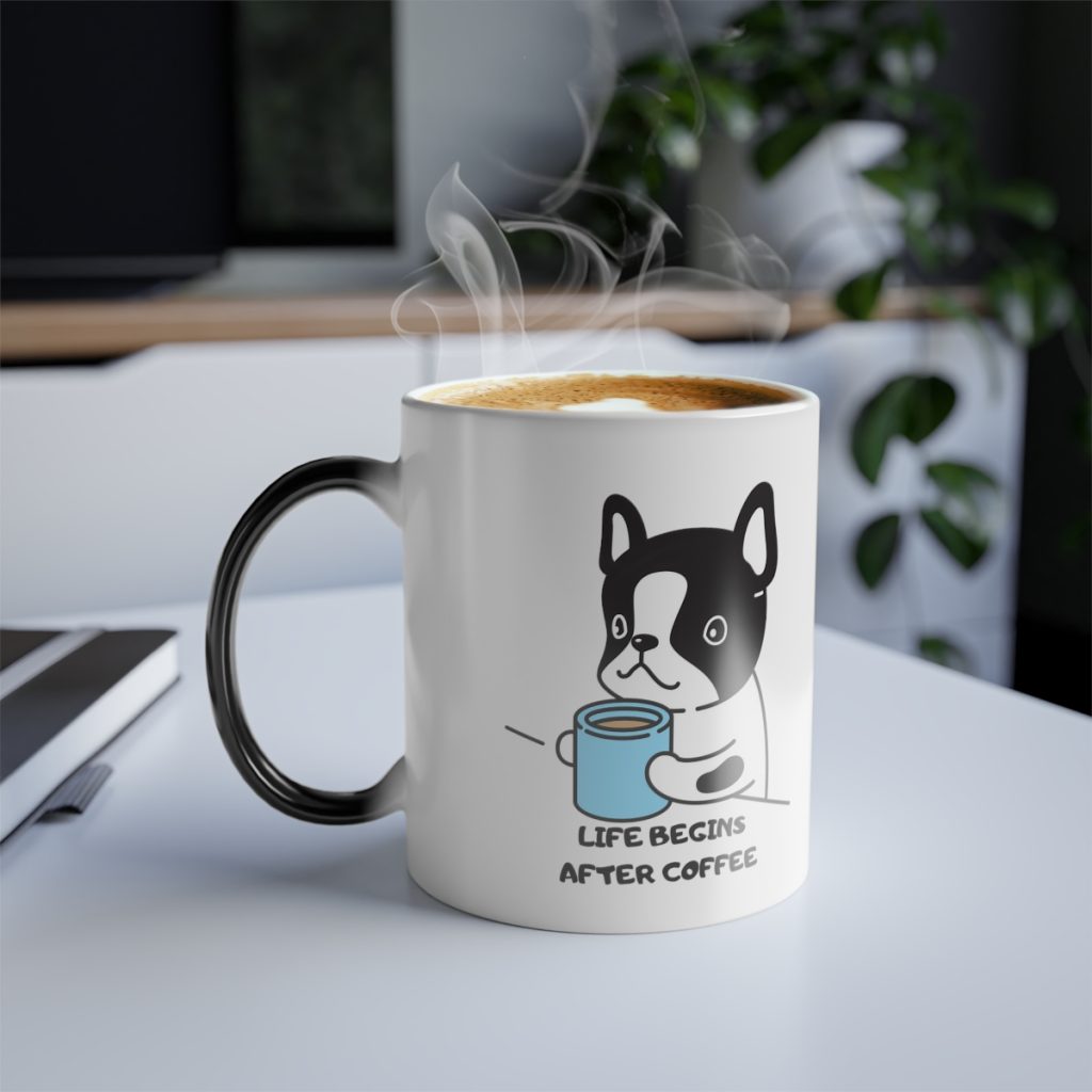 Life Begins After Coffee - Morphing Mug
